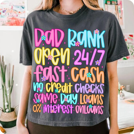 Funny Dad Bank PNG: Camo Checkered Father's Day Design (Digital Download)