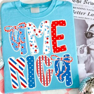 Coquette Floral America Glitter PNG, Preppy 1776 USA, 4th of July Stars Stripe, Girly Patriotic Sublimation Design, Retro Memorial Day