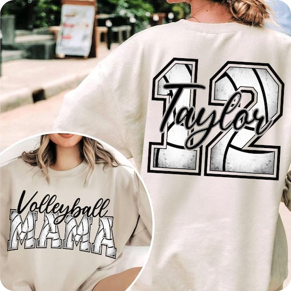 Custom Volleyball Mom Design: Personalized Digital File for Shirts, Sublimation & Game Day Gear