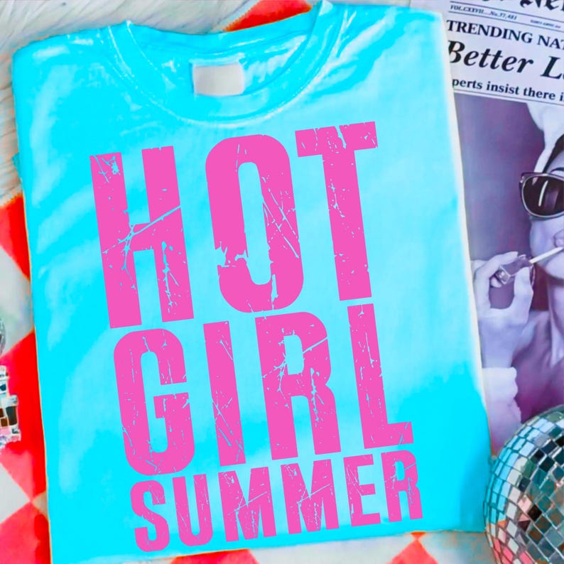 Close-up of a 'Beach Bum' neon-style PNG design from the summer bundle, ready for sublimation.