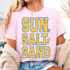 6 Preppy Summer PNG Bundle Strandcitat Sublimeringsdesigner Neon Semestervibbar Skjorta Grafik Retro Kust PNG Pack DTF Transferfiler bild 3