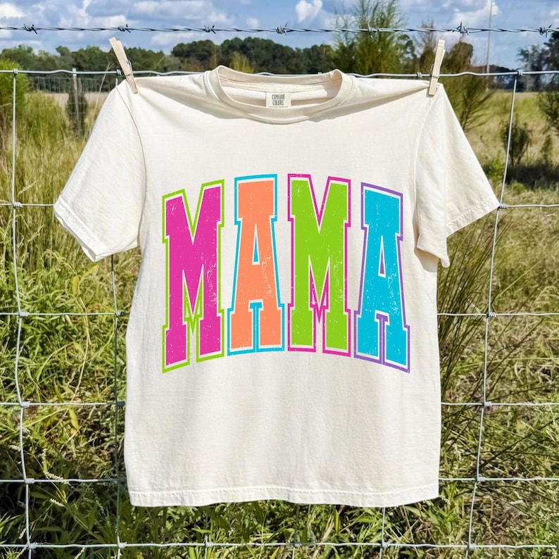Mama Nana Gigi Mimi Distressed Varsity Letters PNG Mockups