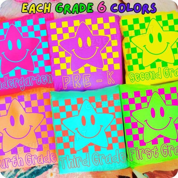 Retro Back to School PNG Bundle: Neon Teacher Sublimation Designs (Digital Download))