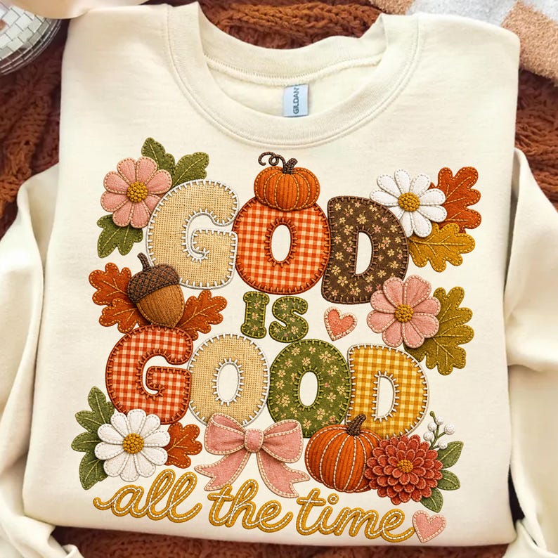 Mockup of a Christian Fall T-shirt featuring the
