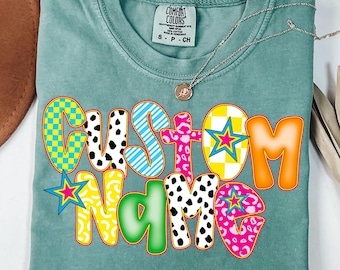 Custom Preppy Name PNG: Personalized Sublimation Design (Digital Download)