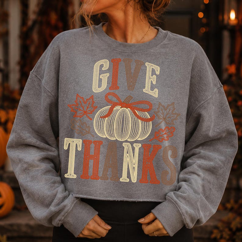 Cozy Fall Pumpkin Sublimation Design for Mugs and Apparel