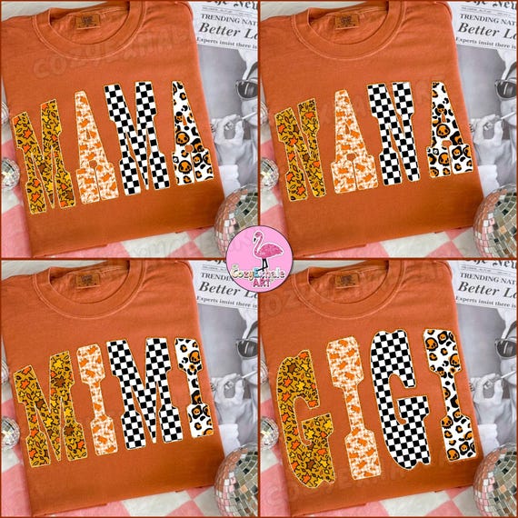 Retro Pumpkin Leopard PNG: Fall Halloween Sublimation Design (Digital Download)