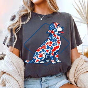 Camo Labrador PNG 4th of July Patriotic Dog Hunting Sublimation Design USA American Flag Lab Digital Download Boys Hunter Independence Day image 6
