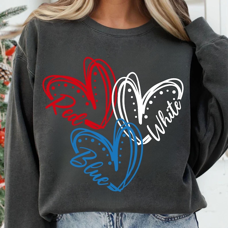 Celebrate Independence Day with this Heart 4th of July SVG! Featuring a patriotic red, white, and blue design, this USA-themed clipart is perfect for Cricut, Silhouette, t-shirts, and DIY projects. A must-have for July 4th celebrations!