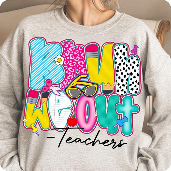 Bruh We Out Teacher PNG: Funny Summer Break Design (Digital Download)