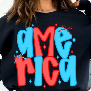 Preppy America Coquette Bow PNG, Floral Glitter Brushstroke Patriotic Sublimation Design, USA 4th of July Memorial Day Digital File