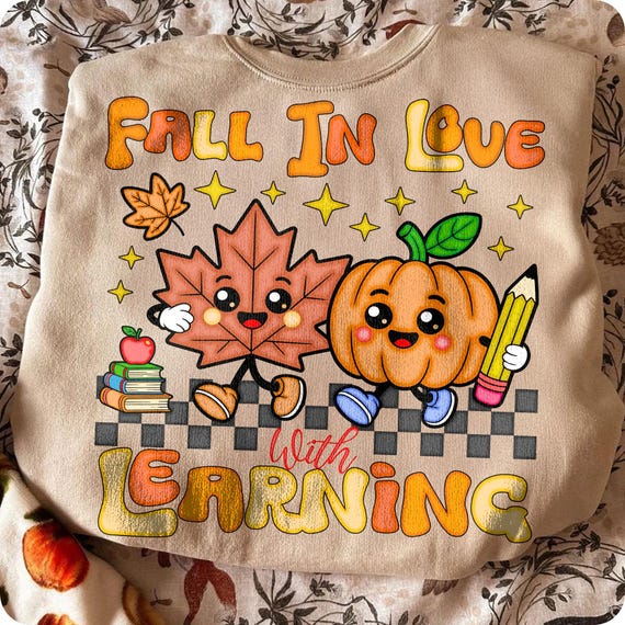 Groovy Retro Teacher Pumpkin Design: Fall Thanksgiving PNG Digital Download for Bookish Gifts