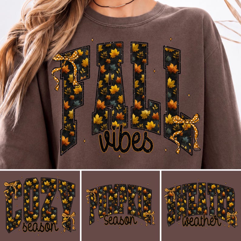 Pumpkin Season and Weather PNG Varsity Style Autumn Designs