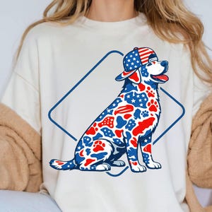Camo Labrador PNG 4th of July Patriotic Dog Hunting Sublimation Design USA American Flag Lab Digital Download Boys Hunter Independence Day image 7