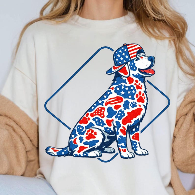 Camo Labrador PNG 4th of July Patriotic Dog Hunting Sublimation Design USA American Flag Lab Digital Download Boys Hunter Independence Day image 7