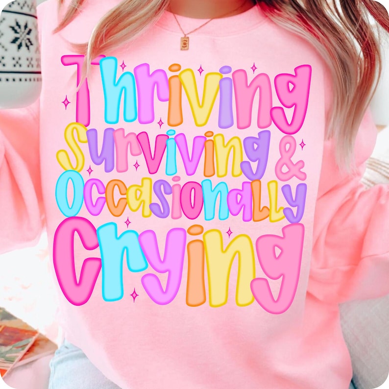 Snarky Mental Health Sublimation Design on T-Shirt Mockup
