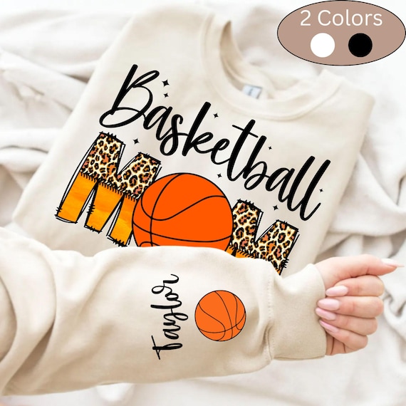 Custom Basketball Mom PNG: Personalized Sleeve Design (Digital Download)