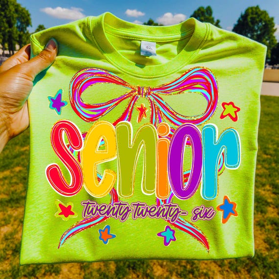 Coquette Senior 2026 PNG: Pink Bows, Varsity Design (Digital Download)