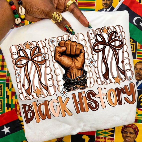 Black History Month PNG Coquette Bow African American Women Digital Download Juneteenth Lives Matter Sublimation DTF Trending Bestseller Art