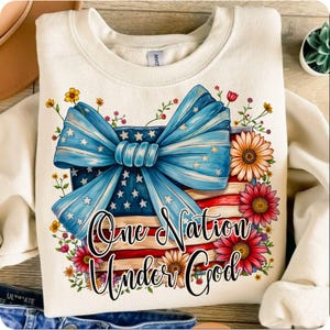 Celebrate faith and patriotism with this One Nation Under God PNG. A perfect Christian 4th of July sublimation design, featuring the American flag, faith, and freedom. Great for Independence Day shirts, Memorial Day decor, and religious patriotic designs!