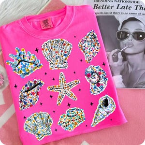 Wildflower Seashell PNG: Boho Beach Vibes Sublimation (Digital Download)