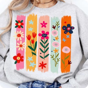 floral png, brushstroke png, boho flowers png, paint brush png, flower png, bouquet png, summer png, wildflower png, coquette png, boho png, preppy png, t shirt png, trendy png