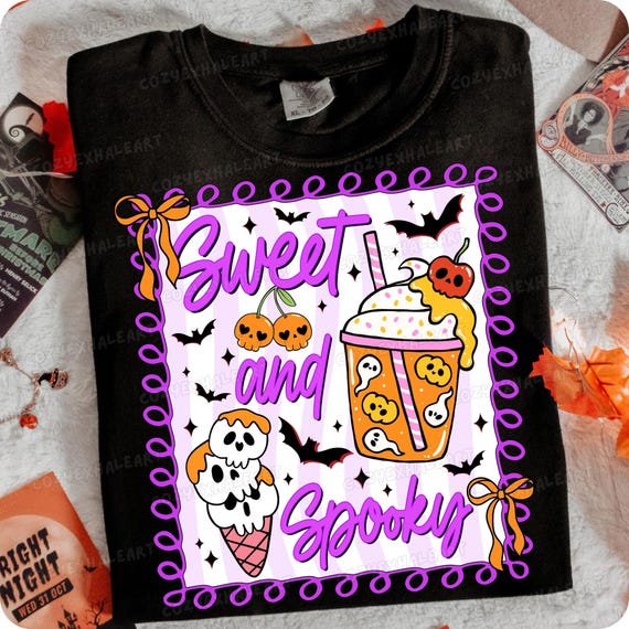 Funny Halloween PNG: Ice Cream Ghost, Spooky Season Design (Digital Download)