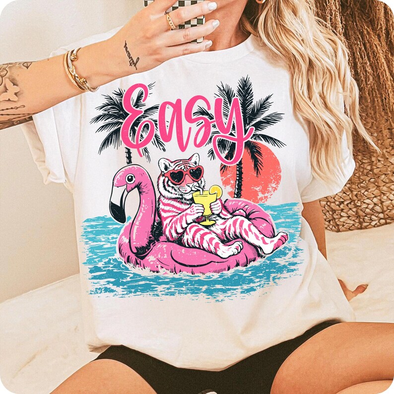 Coastal Preppy Summer Beach Digital Download Mockup