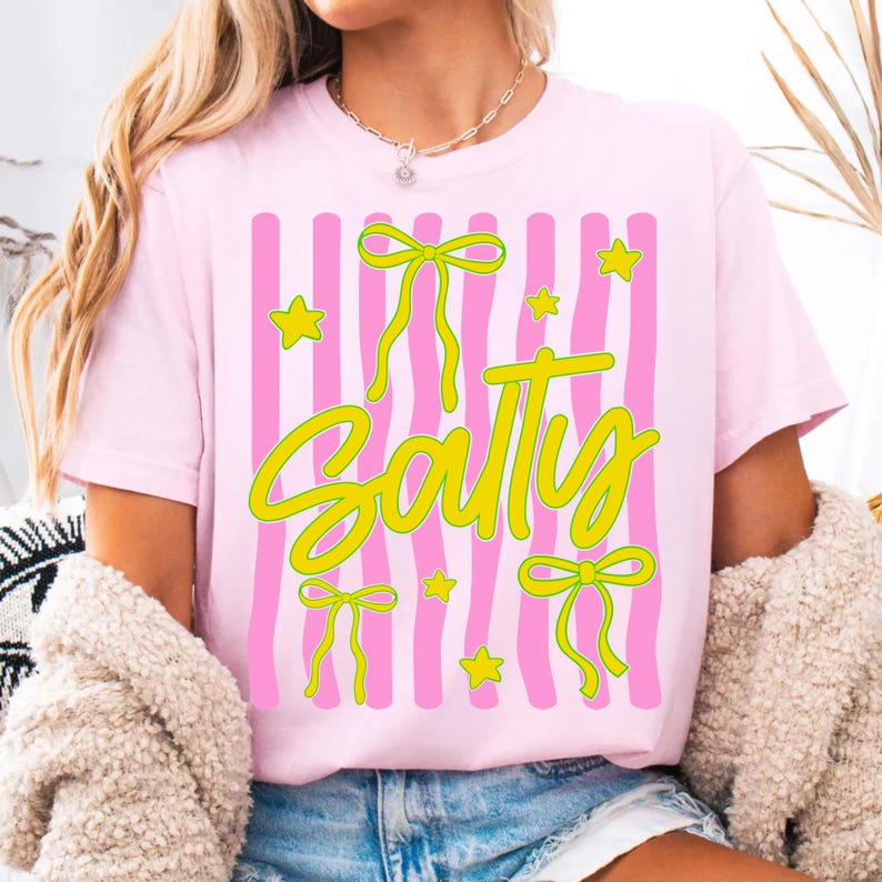Randig salt PNG strandig retro sommarvibbar PNG kokett rosett sommar digital fil retro rosa randig havsstrand semester flickaktigt sublimering bild 5