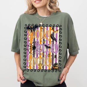 Halloween Spooky Preppy PNG, Retro Pumpkin Sublimation Design, Cute Spooky Fall Shirt PNG, Preppy Halloween Digital Download