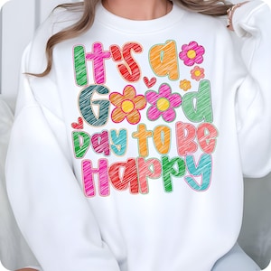 Radiate positivity with this It’s a Good Day to Be Happy PNG! A boho-inspired mental health design with wildflowers and uplifting vibes. Perfect for self-care shirts, mama gifts, and daily affirmations. Brighten your day and someone else’s too