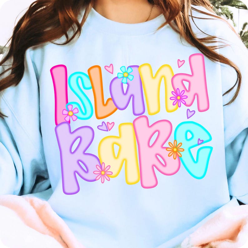 Trendy summer sublimation design showcasing a preppy beach life aesthetic on apparel