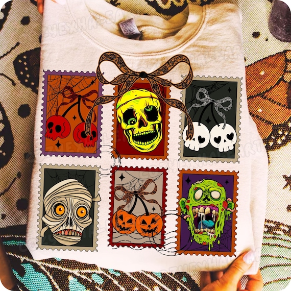 Coquette Halloween PNG Pack: Ghost, Skull, Bat & Lace Bow - Digital Download for Spooky Crafts