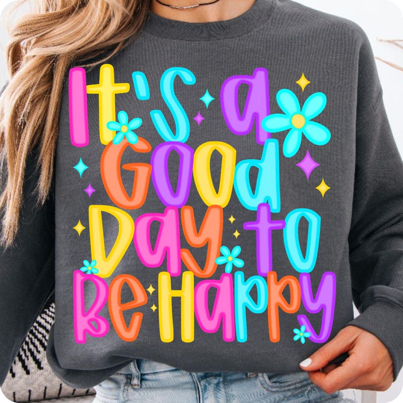 Close-up of the It's a Good Day to Be Happy Wildflower design
