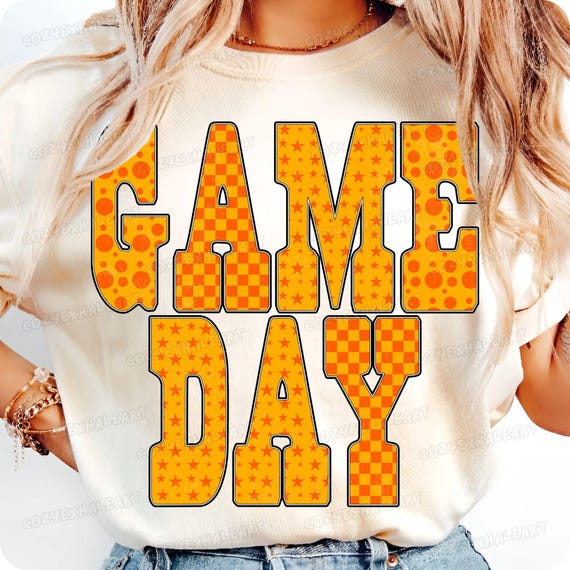 Retro Football Mom Checkered Star Gameday Shirt Design PNG for Sideline Moms and Tailgates