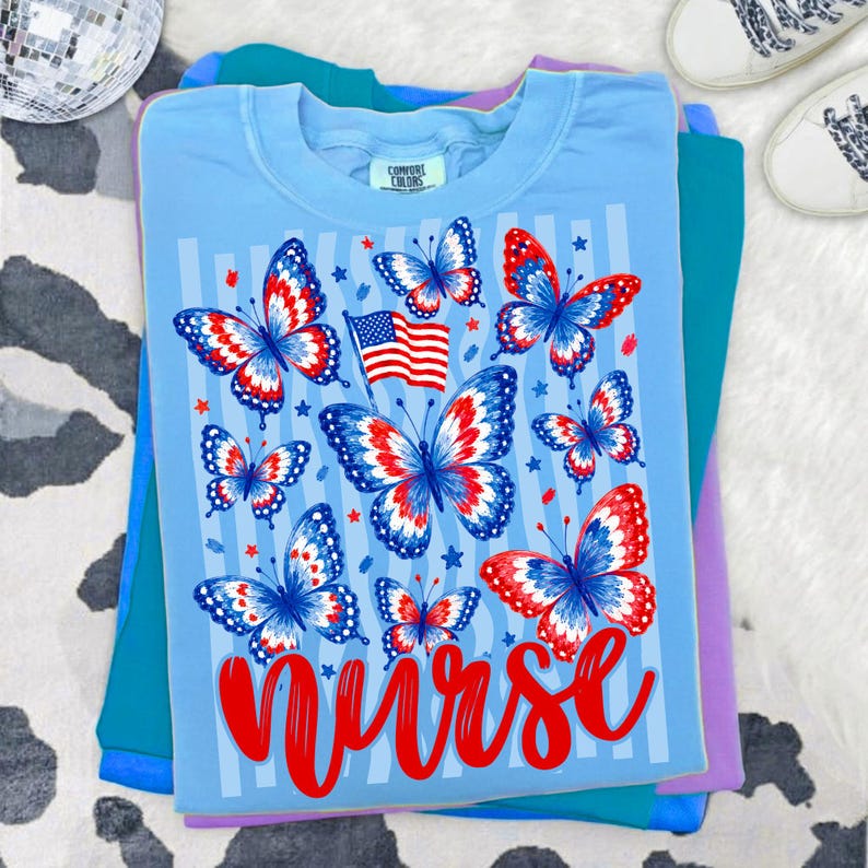 Patriotic Nurse RN CNA NICU Sublimation Designs Bundle