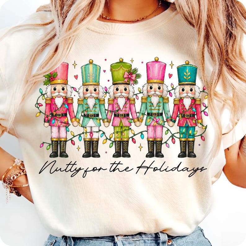 Nutty for the Holidays Nutcracker Christmas PNG Digital Design Layout