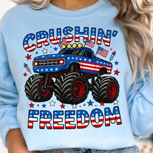 monster truck png, crushin freedom, 250 years freedom, usa 250 png, 1776 2026 png, patriotic png, 4th of july png, fourth of july, america anniversary, retro america png, vintage usa png, eagle july png, freedom png