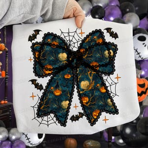 Lace Spooky Bow PNG Bundle: Coquette Halloween Clipart (Digital Download