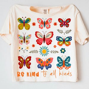 Be Kind PNG, Boho Floral Design, Inspirational Quote, Kindness Shirt PNG, Butterfly Design, Wildflower PNG, Hippie Sublimation, Positive Message PNG, Floral Doodle Art, T-Shirt Design File, Sublimation Design, Be Kind to All, Floral Quote PNG
