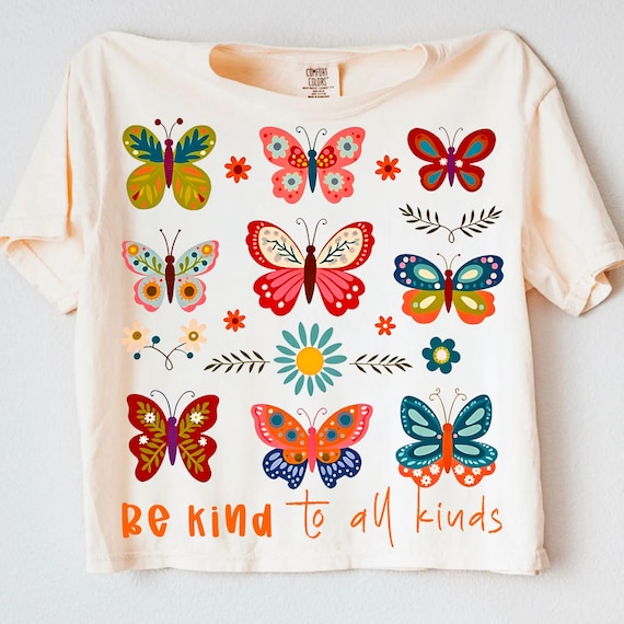 Boho Butterfly PNG: Wildflower Sublimation Design (Digital Download)