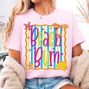 Striped Sunshine Beach Life PNG Bundle Preppy Neon Summer Sublimation Digital Download Salty Beachwear Tropical Vacation Lake River Pool Sun image 3