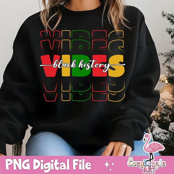 Black History Vibes PNG: Afro Women Design (Digital Download)