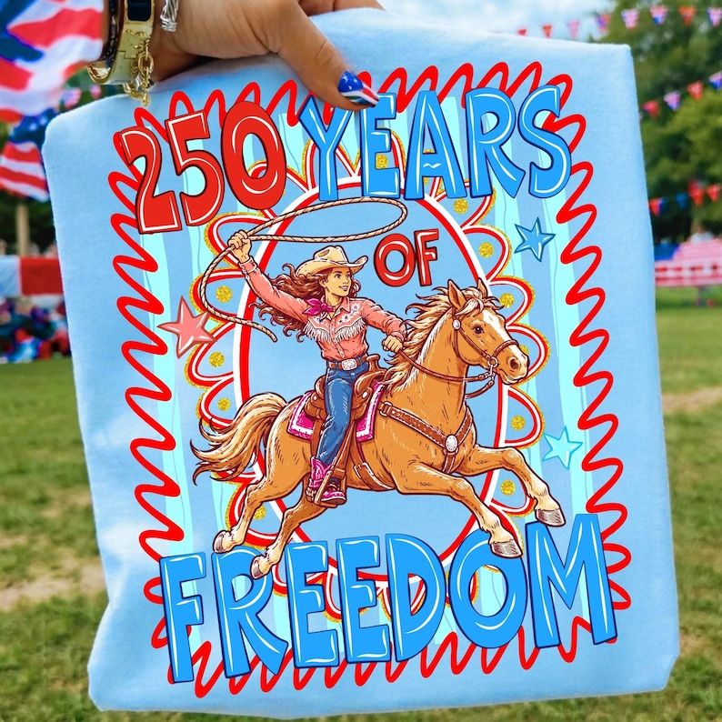 Patriotic USA Independence Day Rodeo Digital Download Shirt Mockup
