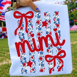 4th of july png, mama png bundle, patriotic mom png, coquette bow png, ditsy floral png, striped mama png, mimi nana gigi png, independence day, preppy 4th of july, grandma png, sublimation design, red white and blue, patriotic mama
