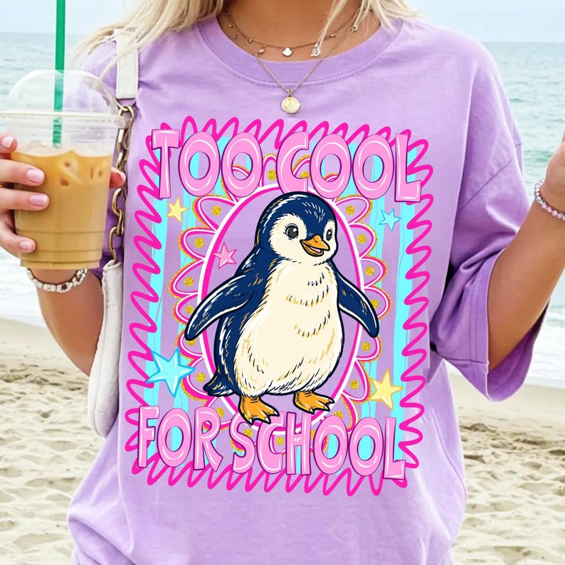 Digital Penguin Design Mockup for Sublimation Projects