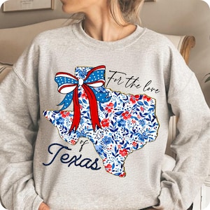 Blumentexas Karte Kokette PNG, 4. Juli, Texas Pinselstrich, Patriotische USA, Amerika Kokette, Retro Schleife, Unabhängigkeitstag Sublimation