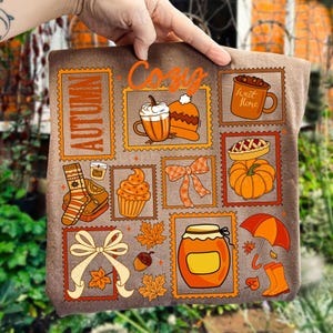 Preppy Pumpkin Sublimation Design: Girly Fall Clipart for Cozy Autumn Shirts & Retro Gifts