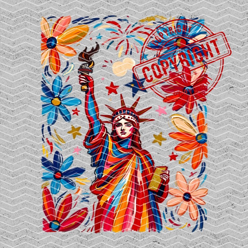 Retro 4th of July Statue of Liberty PNG, USA Flag PNG, America 4th of July Digital Design, Independence Day PNG, Retro American Shirt