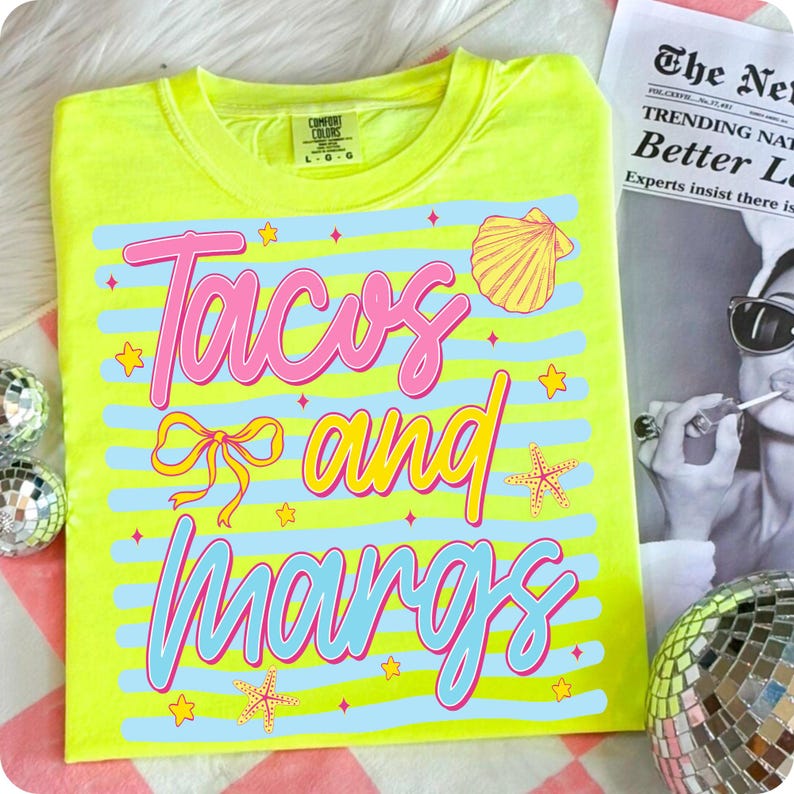 Creative product ideas showing the sublimation design on various summer accessories